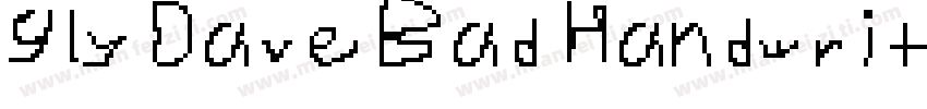 gly Dave Bad Handwriting字体转换